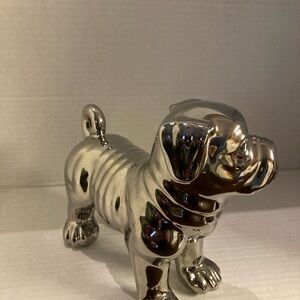 Source Unknown Silver Dog Figurine